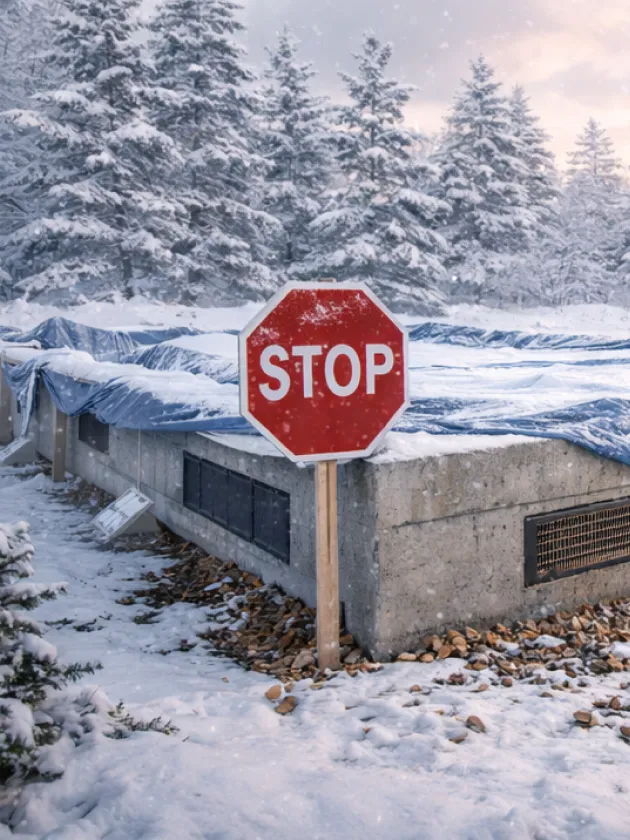 Стройка зимой: консервация или продолжение стройки. Практические советы